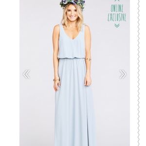 Show Me Your Mums Kendall Maxi Dress- Steel Blue
